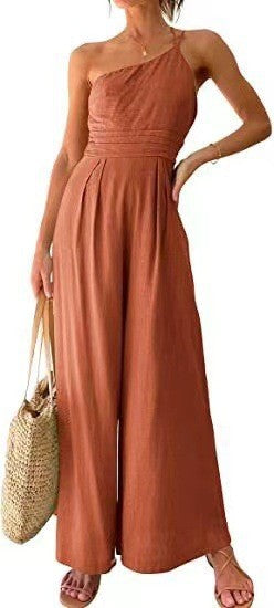 Combinaison Large Asymétrique à Coupe Ajustée avec Sac de Lixe