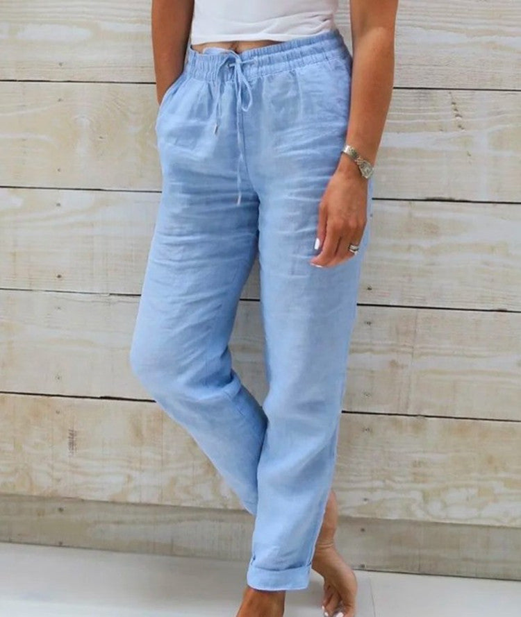 Pantalon en Lin et Coton