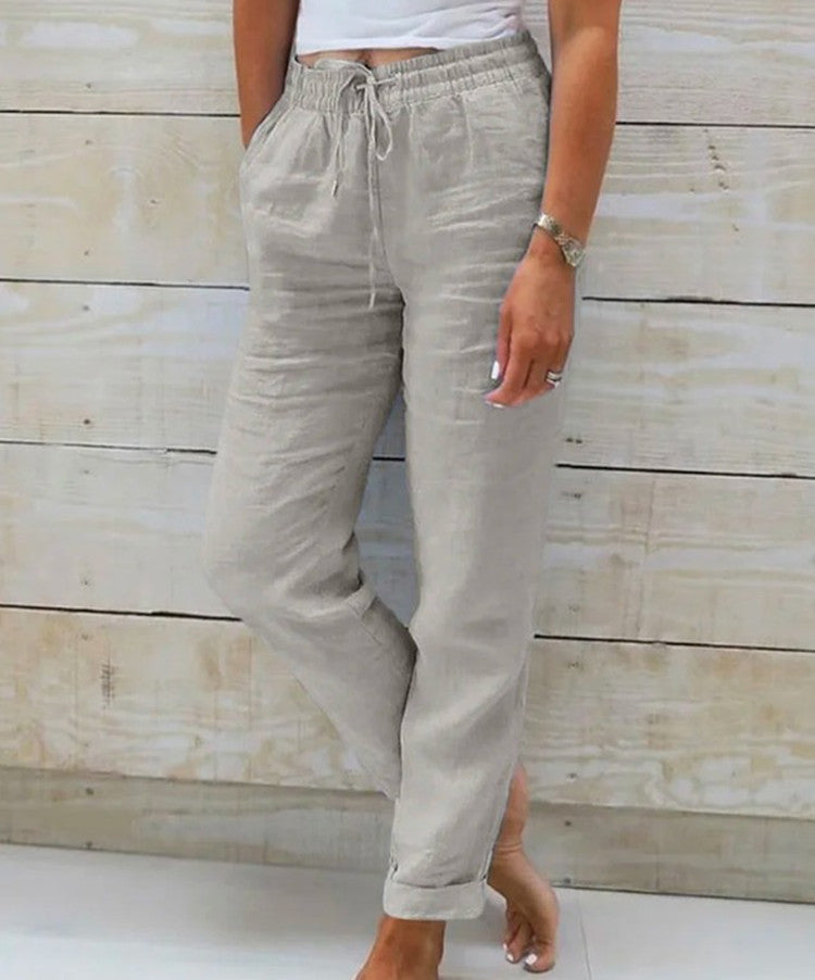 Pantalon en Lin et Coton