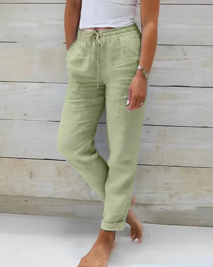 Pantalon en Lin et Coton