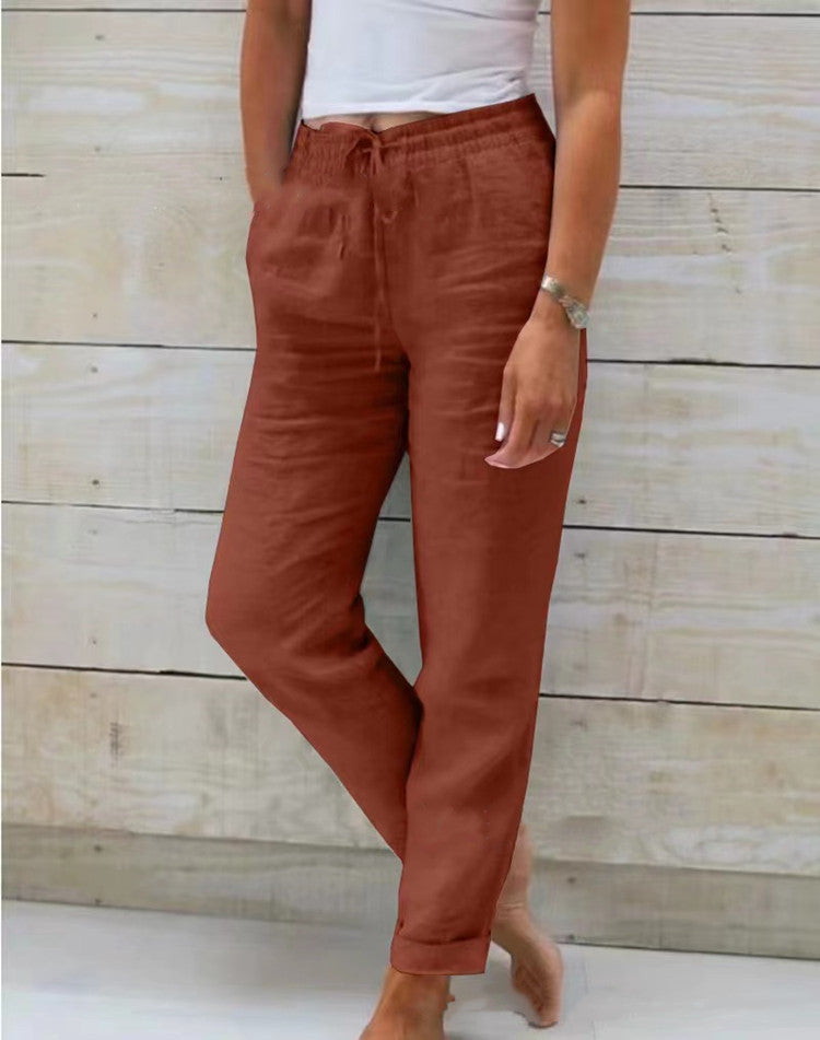 Pantalon en Lin et Coton