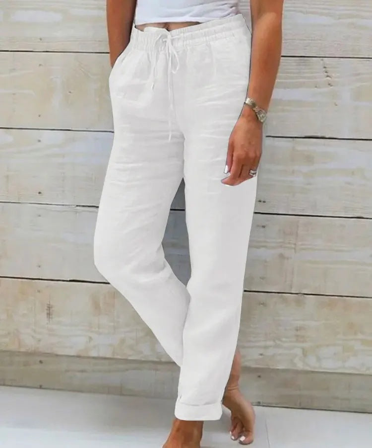 Pantalon en Lin et Coton