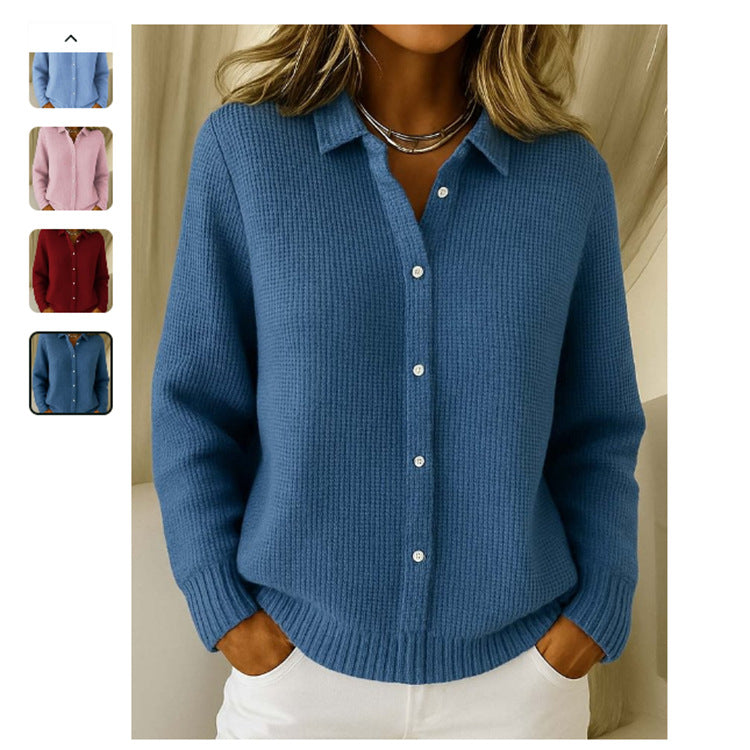 Pull Col Chemise Boutonné