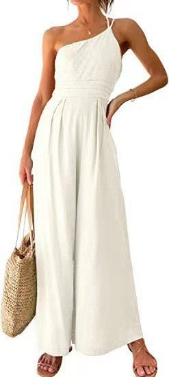Combinaison Large Asymétrique à Coupe Ajustée avec Sac de Lixe