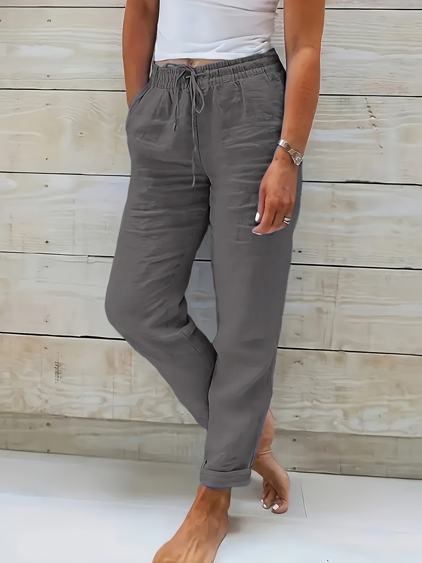 Pantalon en Lin et Coton