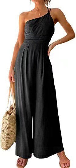 Combinaison Large Asymétrique à Coupe Ajustée avec Sac de Lixe