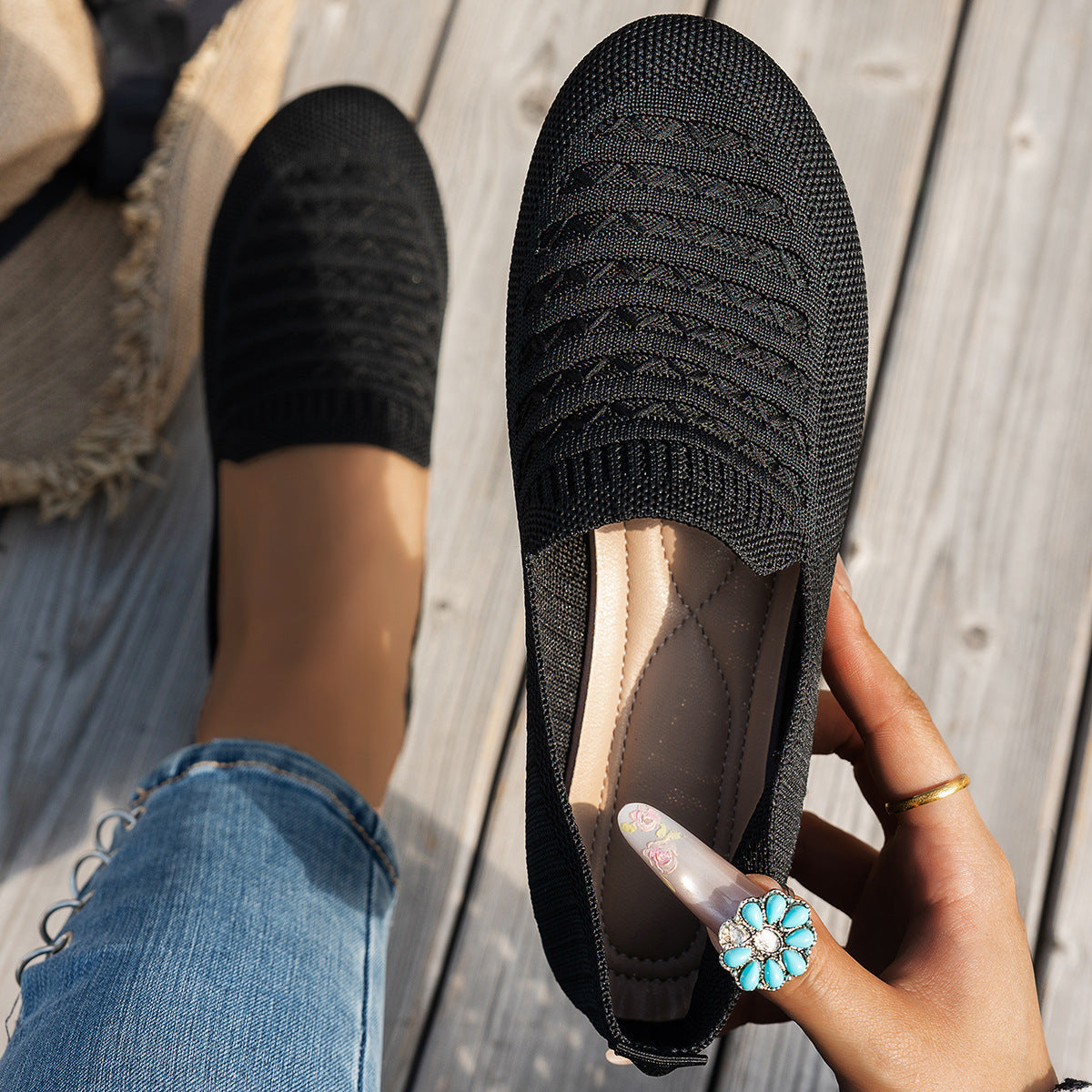 Mocassins légers sans lacets