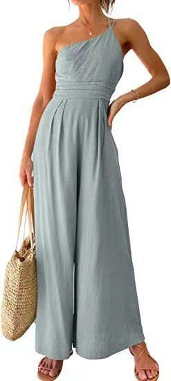 Combinaison Large Asymétrique à Coupe Ajustée avec Sac de Lixe