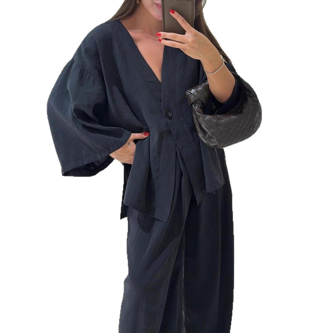 Ensemble Kimono Décontracté en Lin Casual