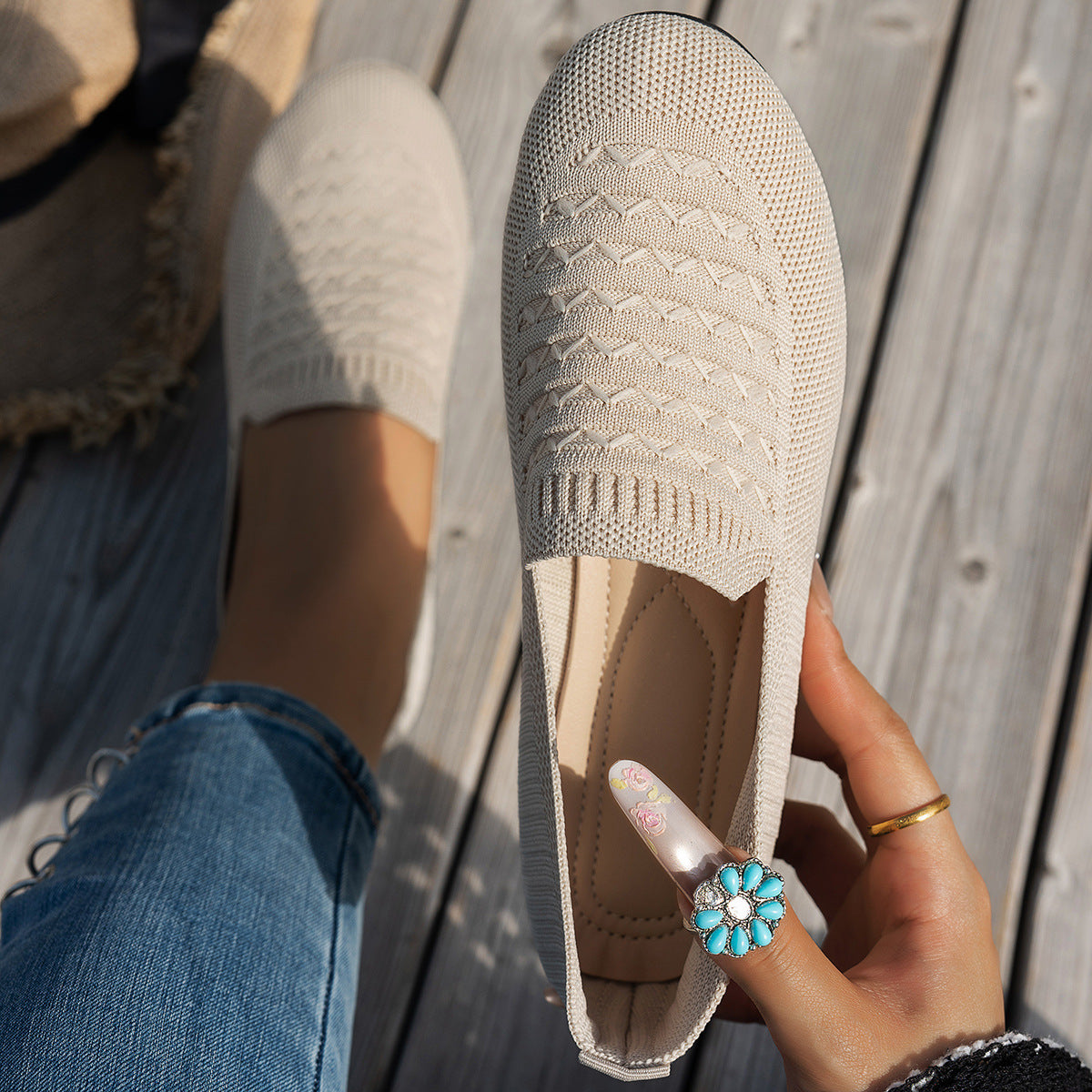 Mocassins légers sans lacets