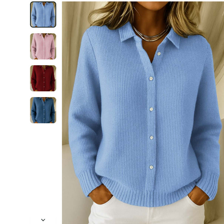 Pull Col Chemise Boutonné