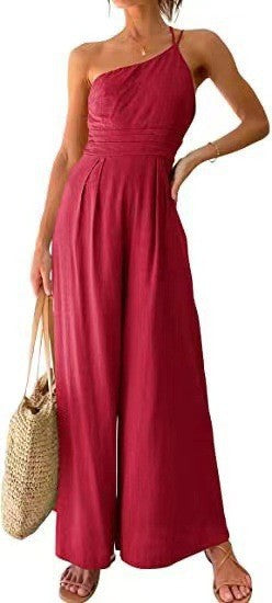 Combinaison Large Asymétrique à Coupe Ajustée avec Sac de Lixe